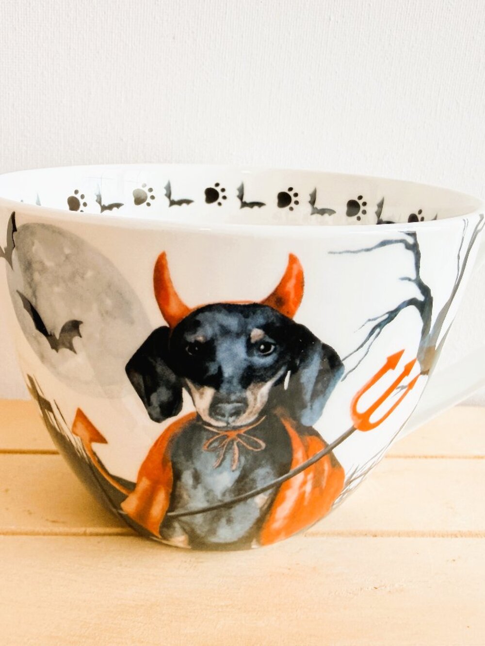 Portobello Halloween Dachshund Oversized Mug